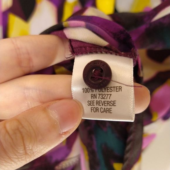 Dana Buchman Woman's Button Up Shirt Size L - Picture 5 of 7